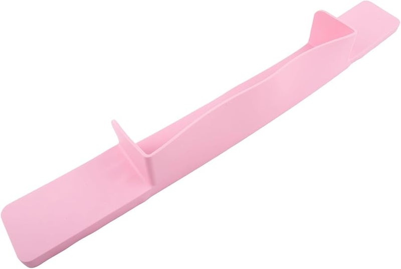 Pink Silicone Bathtub Splash Guard Mat With Suction Cups For Water Spill Prevention Edge Protector - Image 4